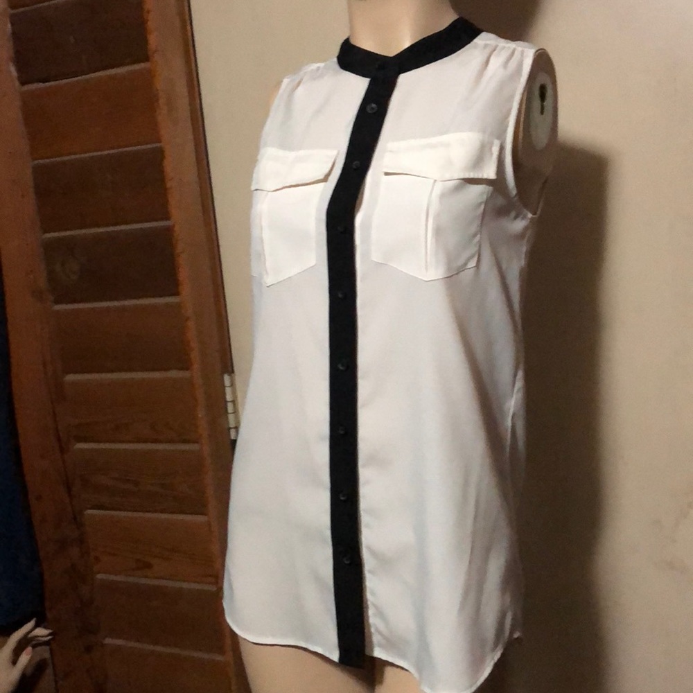 J.Crew button up sleeveless blouse Size 0